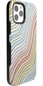 Ride The Wave | Pastel Rainbow Lined Case iPhone Case get.casely