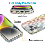 Ride The Wave | Pastel Rainbow Lined Case iPhone Case get.casely 