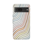 Ride The Wave | Pastel Rainbow Lined Google Pixel Case Google Pixel Case Casetry Essential Google Pixel 7