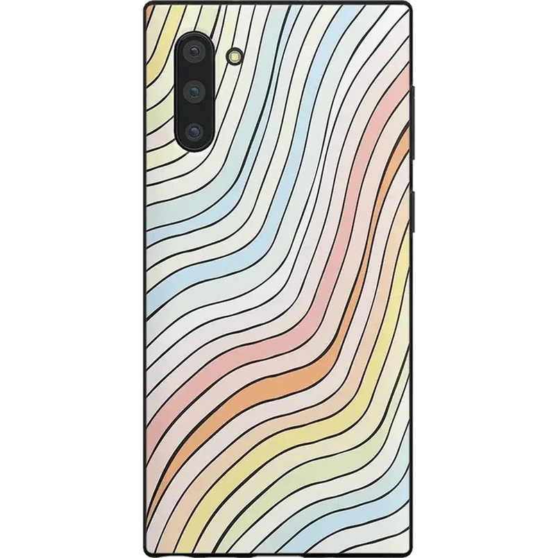 Ride The Wave | Pastel Rainbow Lined Samsung Case Samsung Case get.casely Classic Galaxy Note 10 