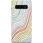 Ride The Wave | Pastel Rainbow Lined Samsung Case Samsung Case get.casely Classic Galaxy S10 Plus 