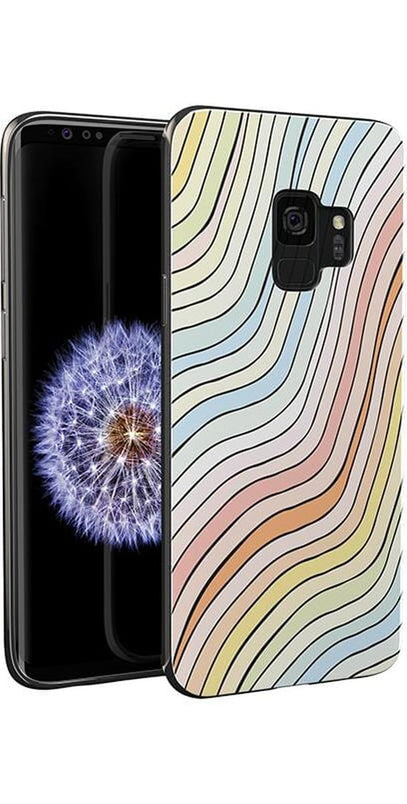 Ride The Wave | Pastel Rainbow Lined Samsung Case Samsung Case get.casely 