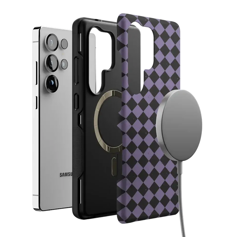 Midnight Hex | Purple Checkered Case