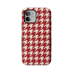 Scarlet Stitch | Red Houndstooth Case