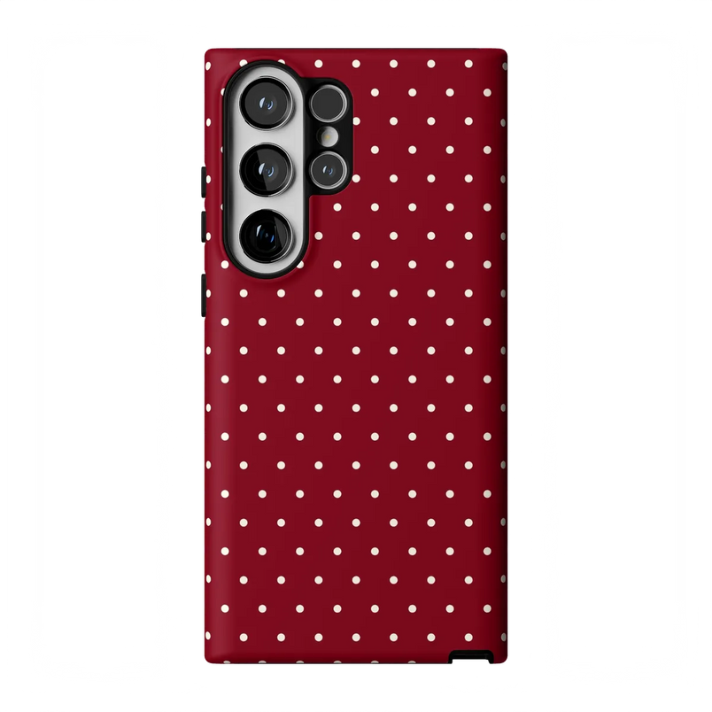 On the Dot | Maroon Polka Dot Case