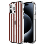 Sunday in Brooklyn | Burgundy Stripes Case