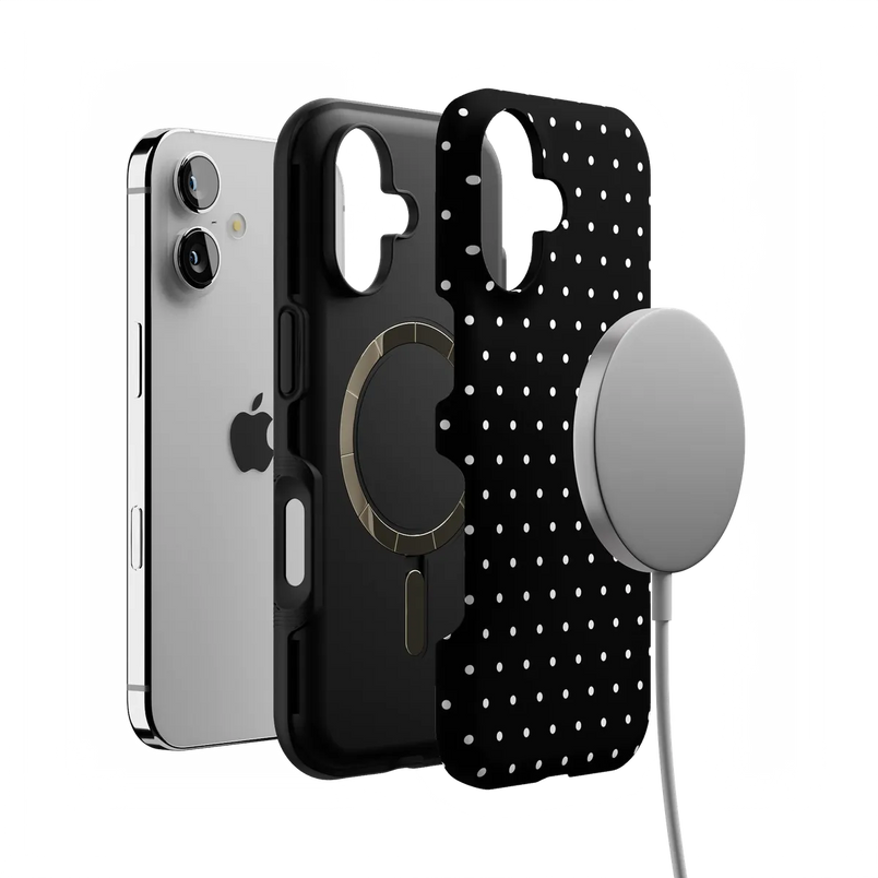 On the Dot | Black Polka Dot Case