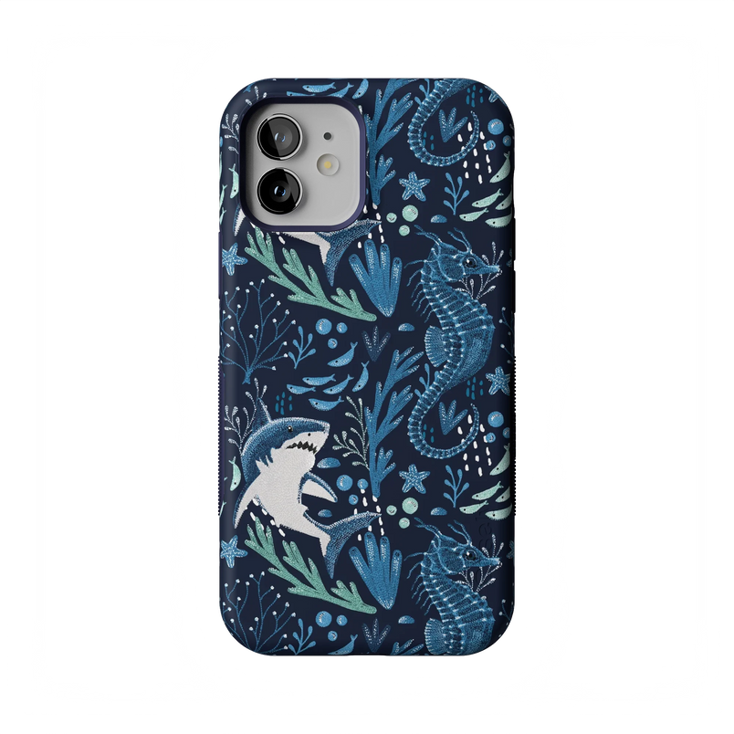 Midnight Reef | Shark Print Case - iPhone 12