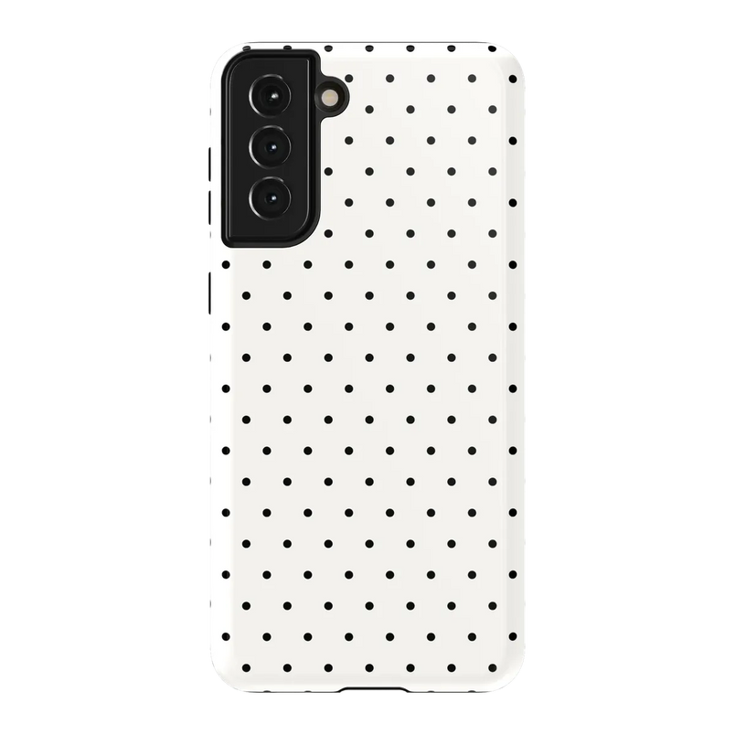 On the Dot | White Polka Dot Case