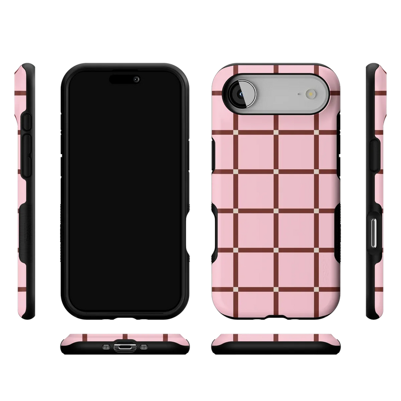 Uptown Gridlock | Pink Checkerboard Case