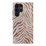 Untamed | Brown & Blue Zebra Case - Galaxy S22 Ultra