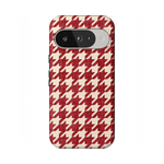 Scarlet Stitch | Red Houndstooth Case