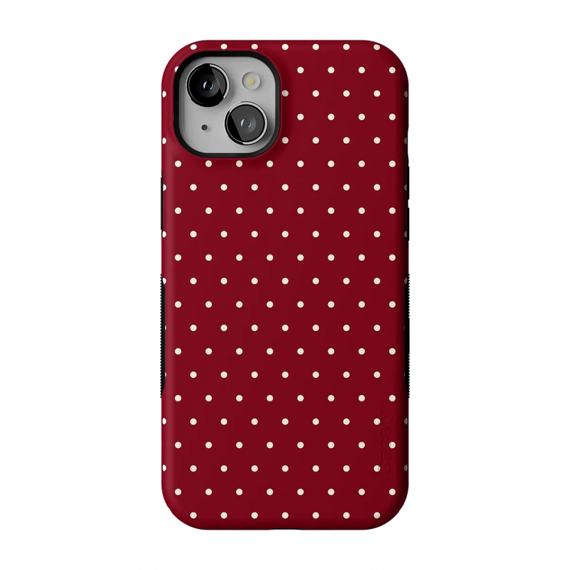 On the Dot | Maroon Polka Dot Case