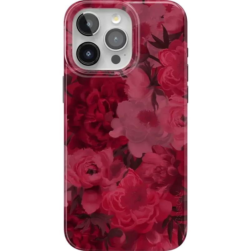 Romance Novel | Moody Floral Case iPhone Case get.casely Classic + MagSafe® iPhone 15 Pro Max 