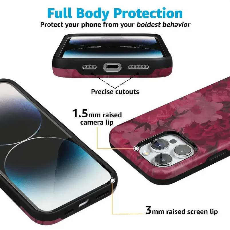 Romance Novel | Moody Floral Case iPhone Case get.casely 