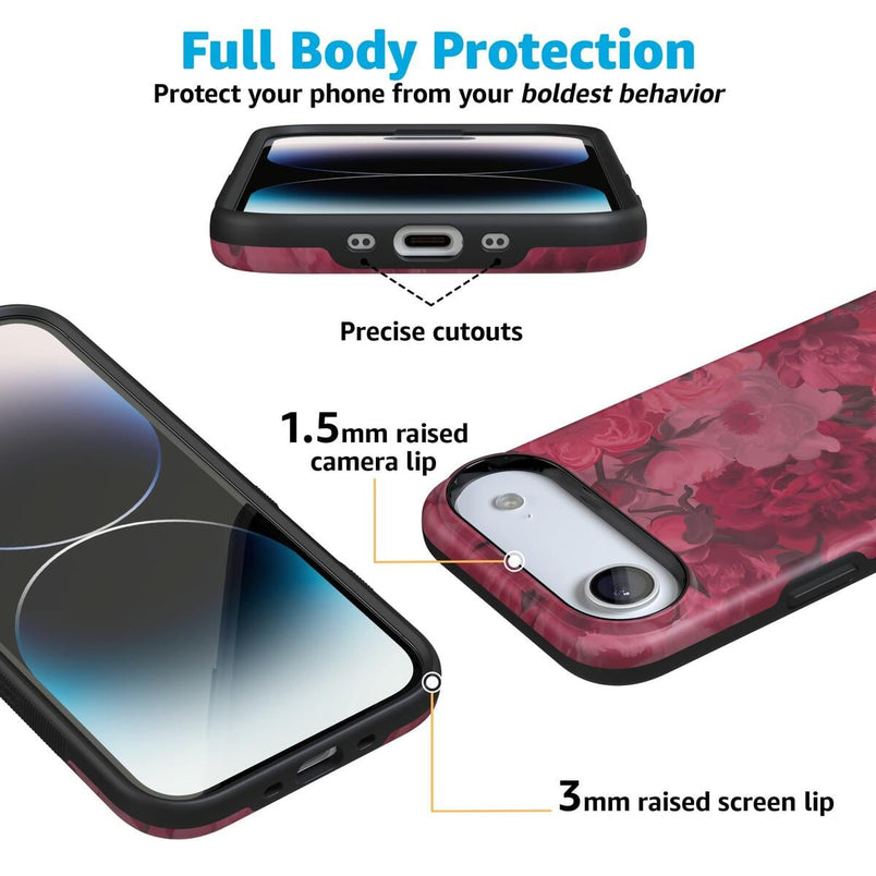 Romance Novel | Moody Floral Case iPhone Case get.casely 