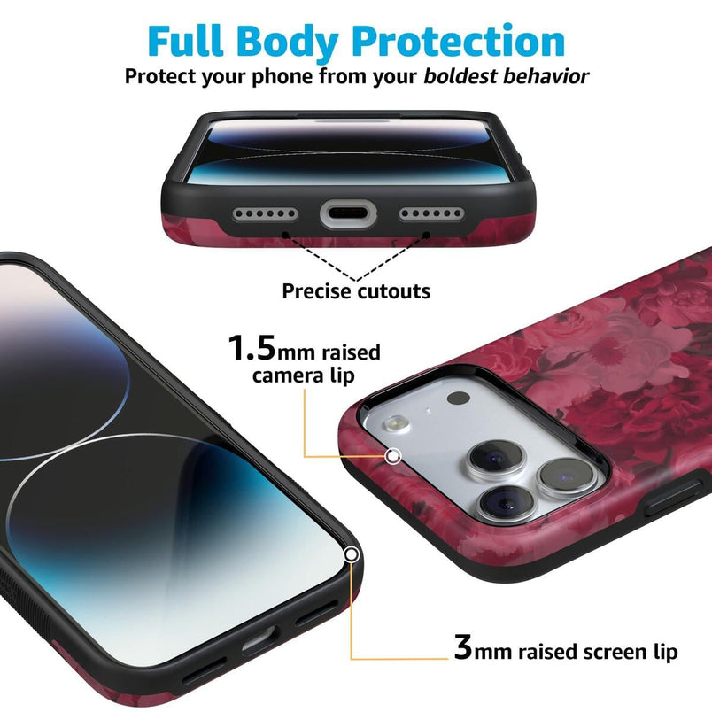 Romance Novel | Moody Floral Case iPhone Case get.casely 