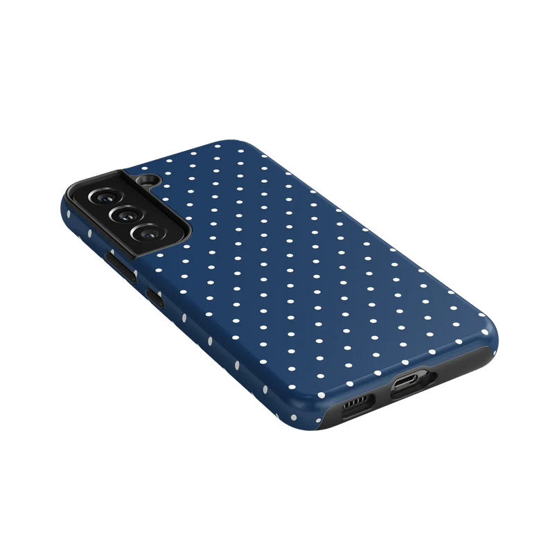 On the Dot | Navy Polka Dot Case