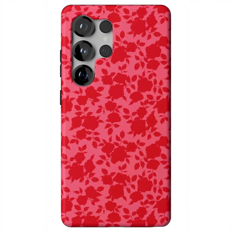 Rose Garden | Red Aesthetic Case Phone Case Casetry Essential + MagSafe® Galaxy S25 Ultra