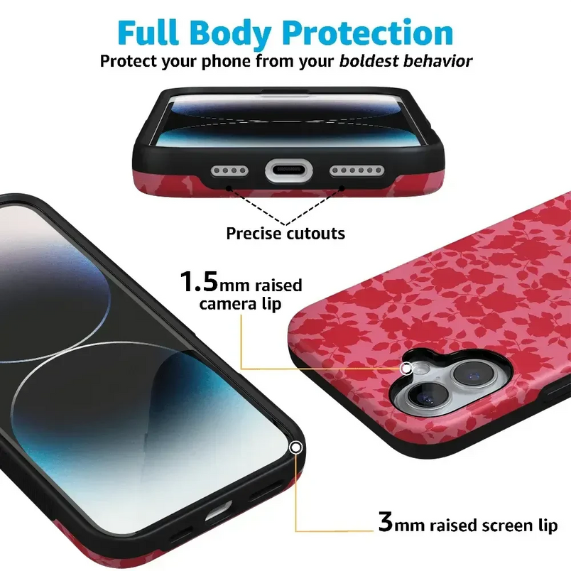 Rose Garden | Red Aesthetic Case Phone Case Casetry 
