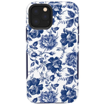 Rose to Fame | Blue & White Rose Floral Case iPhone Case get.casely Bold iPhone 11 Pro Max