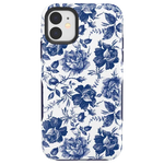 Rose to Fame | Blue & White Rose Floral Case iPhone Case get.casely Bold iPhone 11