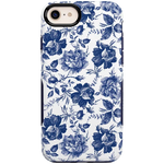 Rose to Fame | Blue & White Rose Floral Case iPhone Case get.casely Bold iPhone SE (2020 & 2022)