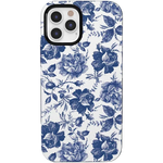 Rose to Fame | Blue & White Rose Floral Case iPhone Case get.casely Bold + MagSafe® iPhone 12 Pro Max