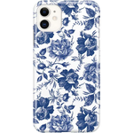 Rose to Fame | Blue & White Rose Floral Case iPhone Case get.casely Classic iPhone 11