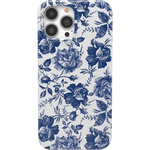 Rose to Fame | Blue & White Rose Floral Case iPhone Case get.casely Classic + MagSafe® iPhone 13 Pro Max