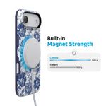 Rose to Fame | Blue & White Rose Floral Case iPhone Case get.casely 