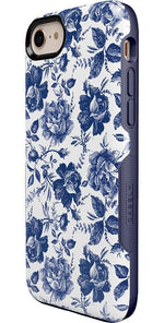Rose to Fame | Blue & White Rose Floral Case iPhone Case get.casely 