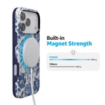 Rose to Fame | Blue & White Rose Floral Case iPhone Case get.casely 