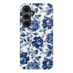 Rose to Fame | Blue & White Rose Floral Samsung Case Samsung Case Casetry Bold Flex + MagSafe® Galaxy S25 Plus 