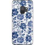 Rose to Fame | Blue & White Rose Floral Samsung Case Samsung Case get.casely Classic Galaxy S9 Plus 
