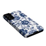 Rose to Fame | Blue & White Rose Floral Samsung Case Samsung Case Casetry 
