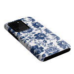 Rose to Fame | Blue & White Rose Floral Samsung Case Samsung Case Casetry 
