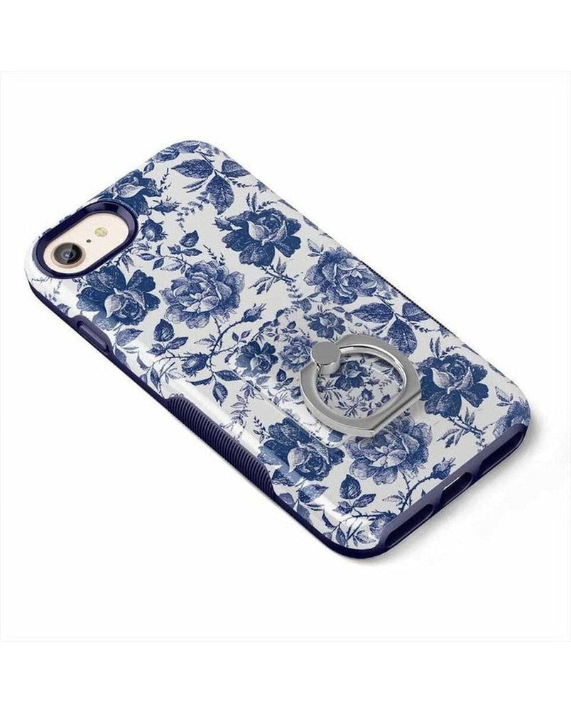 Rose to Fame | Blue & White Rose Phone Ring Phone Ring get.casely 