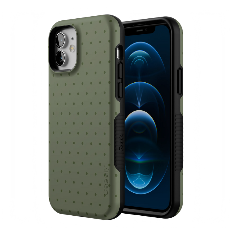 On the Dot | Olive Green Polka Dot Case