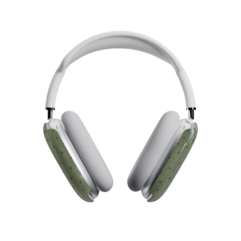On the Dot | Olive Green Polka Dot AirPods Max Case