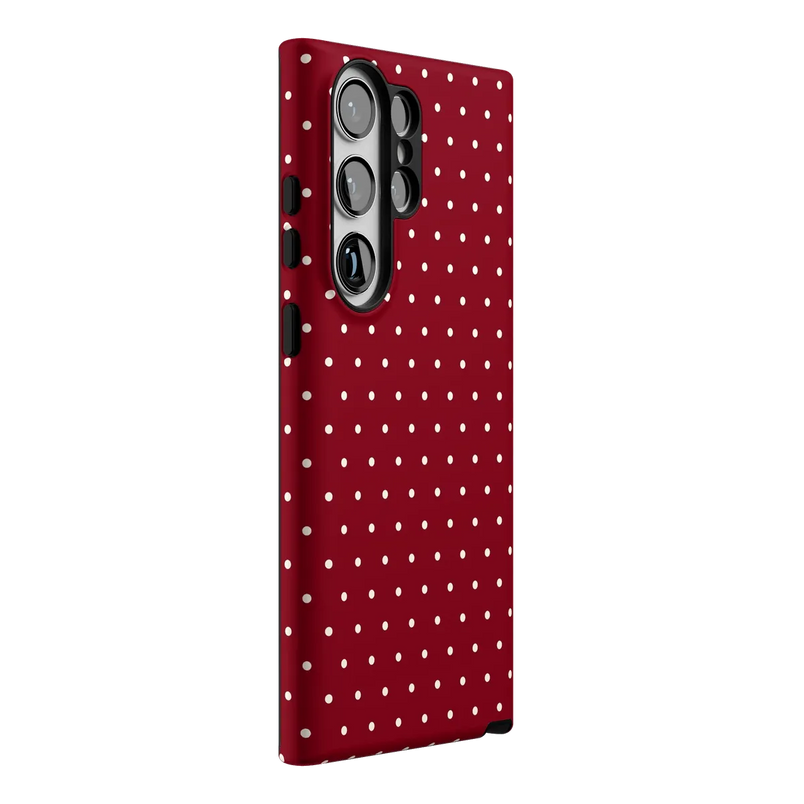 On the Dot | Maroon Polka Dot Case