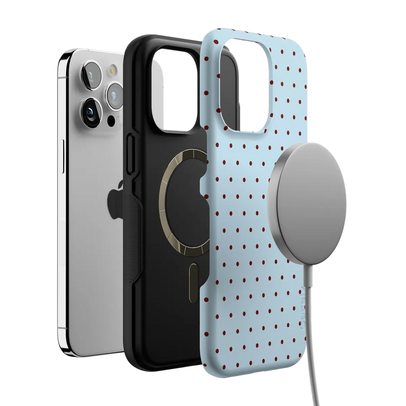 On the Dot | Blue Polka Dot Case