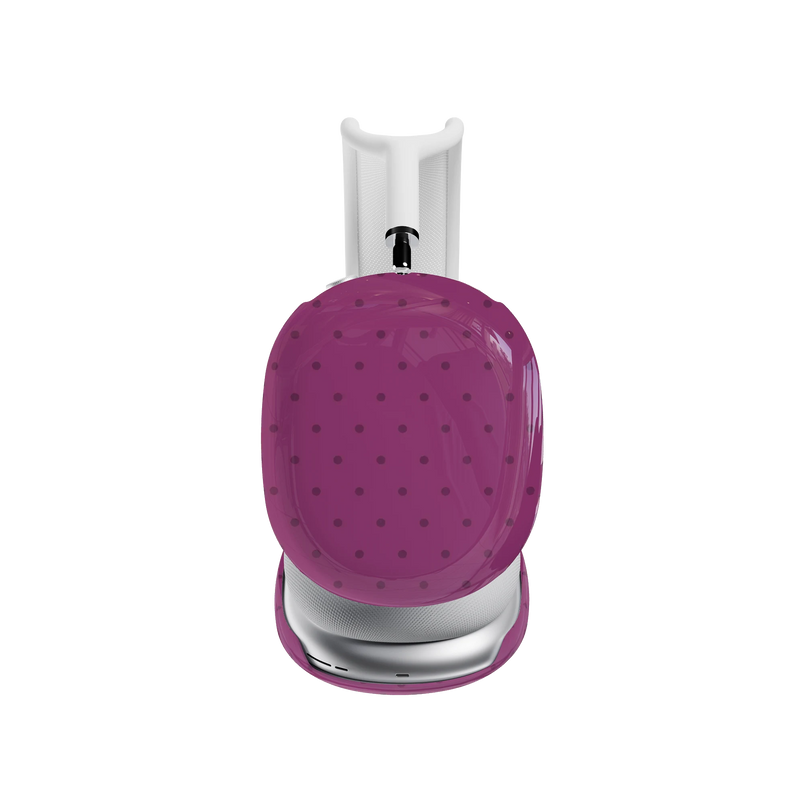 On the Dot | Plum Polka Dot AirPods Max Case