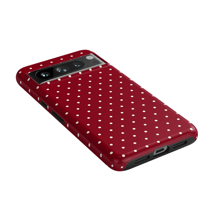 On the Dot | Maroon Polka Dot Case