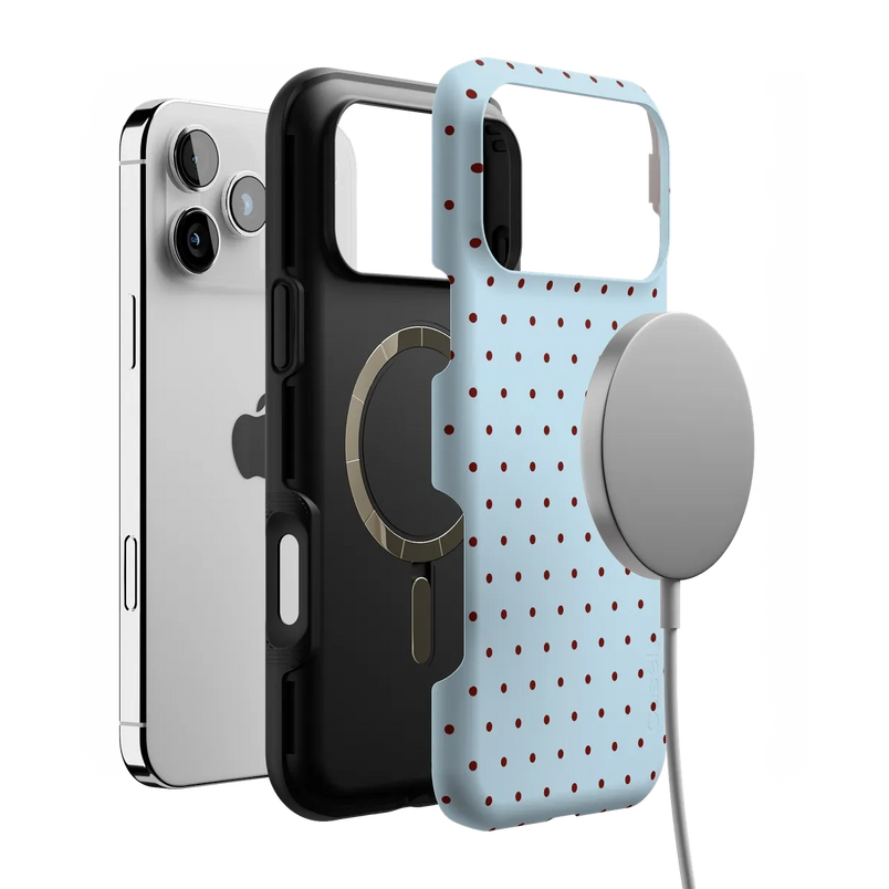 On the Dot | Blue Polka Dot Case