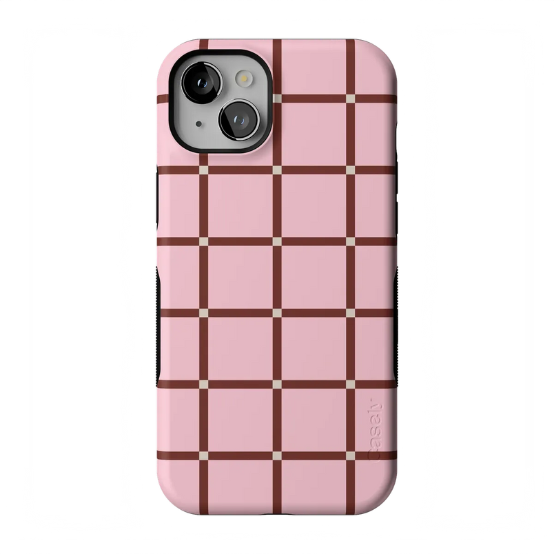 Uptown Gridlock | Pink Checkerboard Case