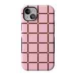 Uptown Gridlock | Pink Checkerboard Case