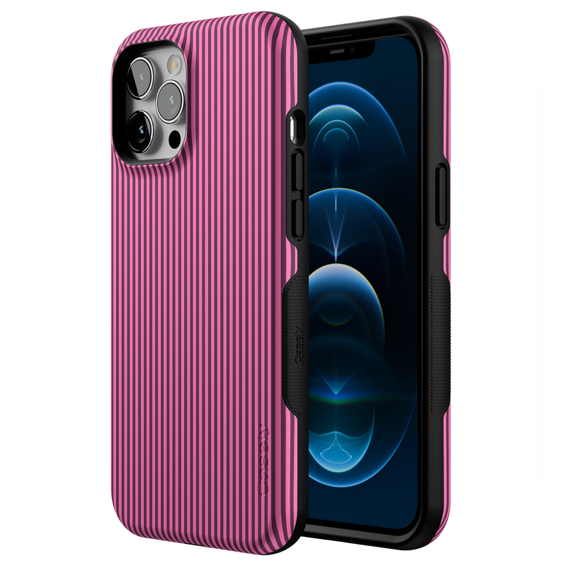 Stripes and the City | Pink & Purple Pinstripe Case