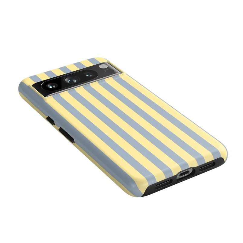 Coastline Stripes | Blue & Yellow Case