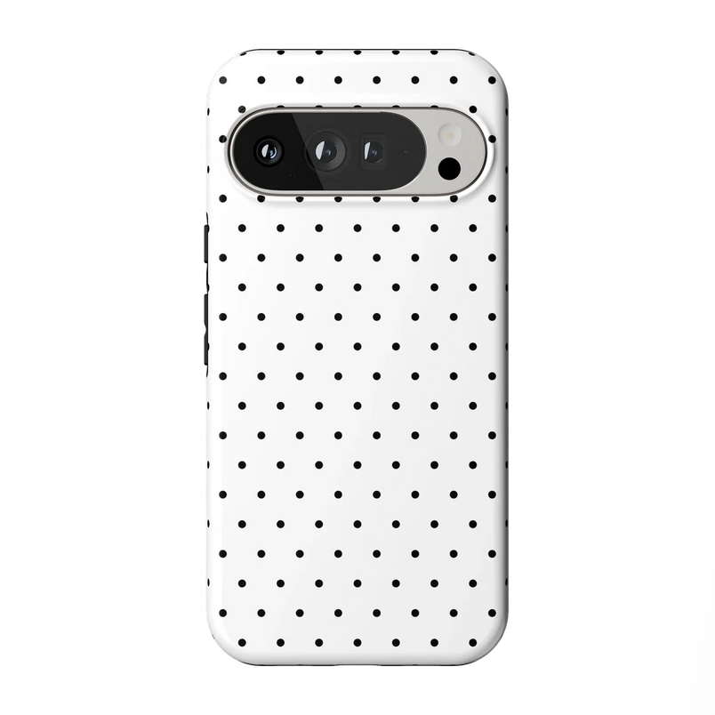 On the Dot | White Polka Dot Case